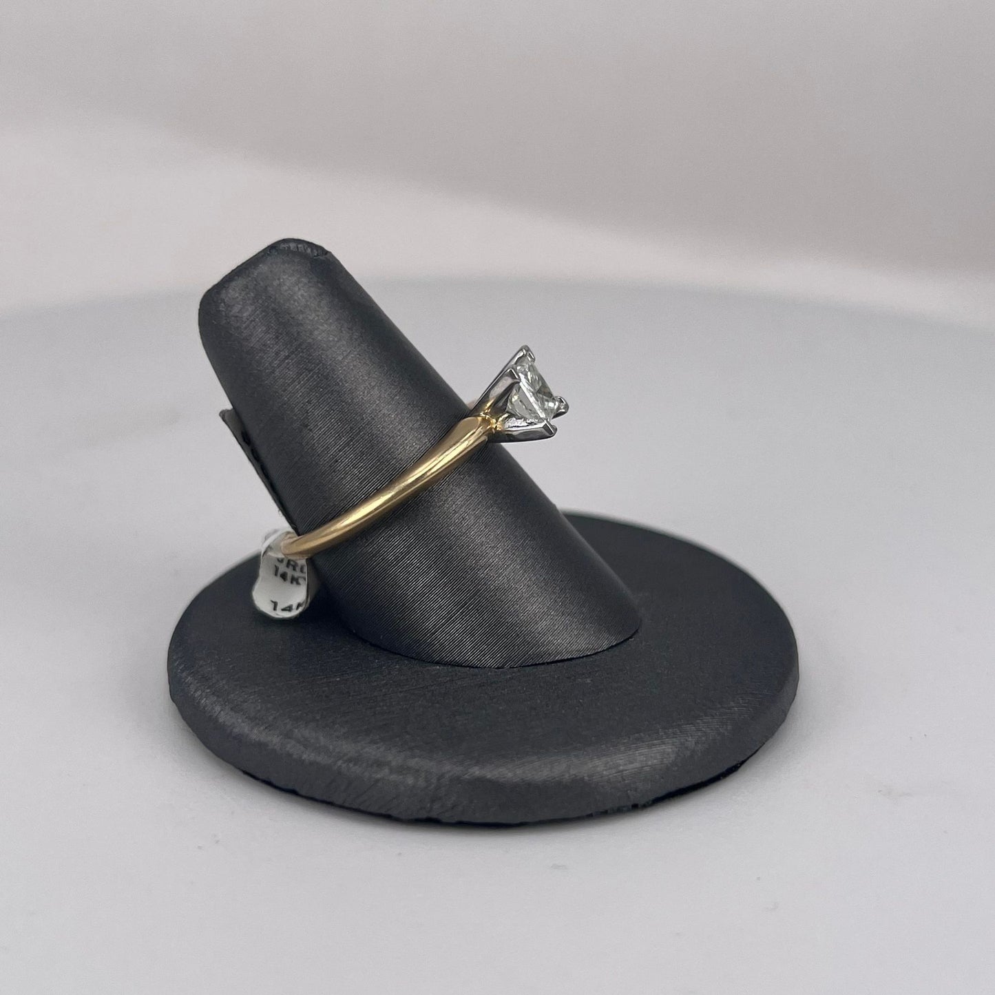 Yellow Gold Princess Cut Diamond Ring