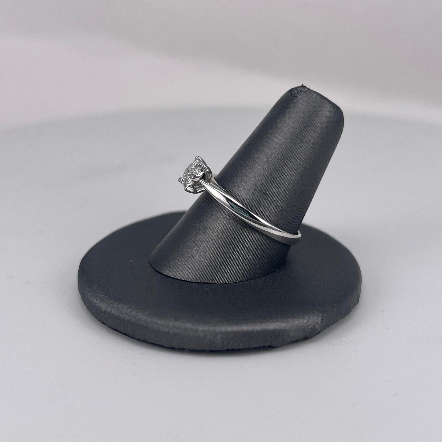 White Gold Cluster Diamond Ring