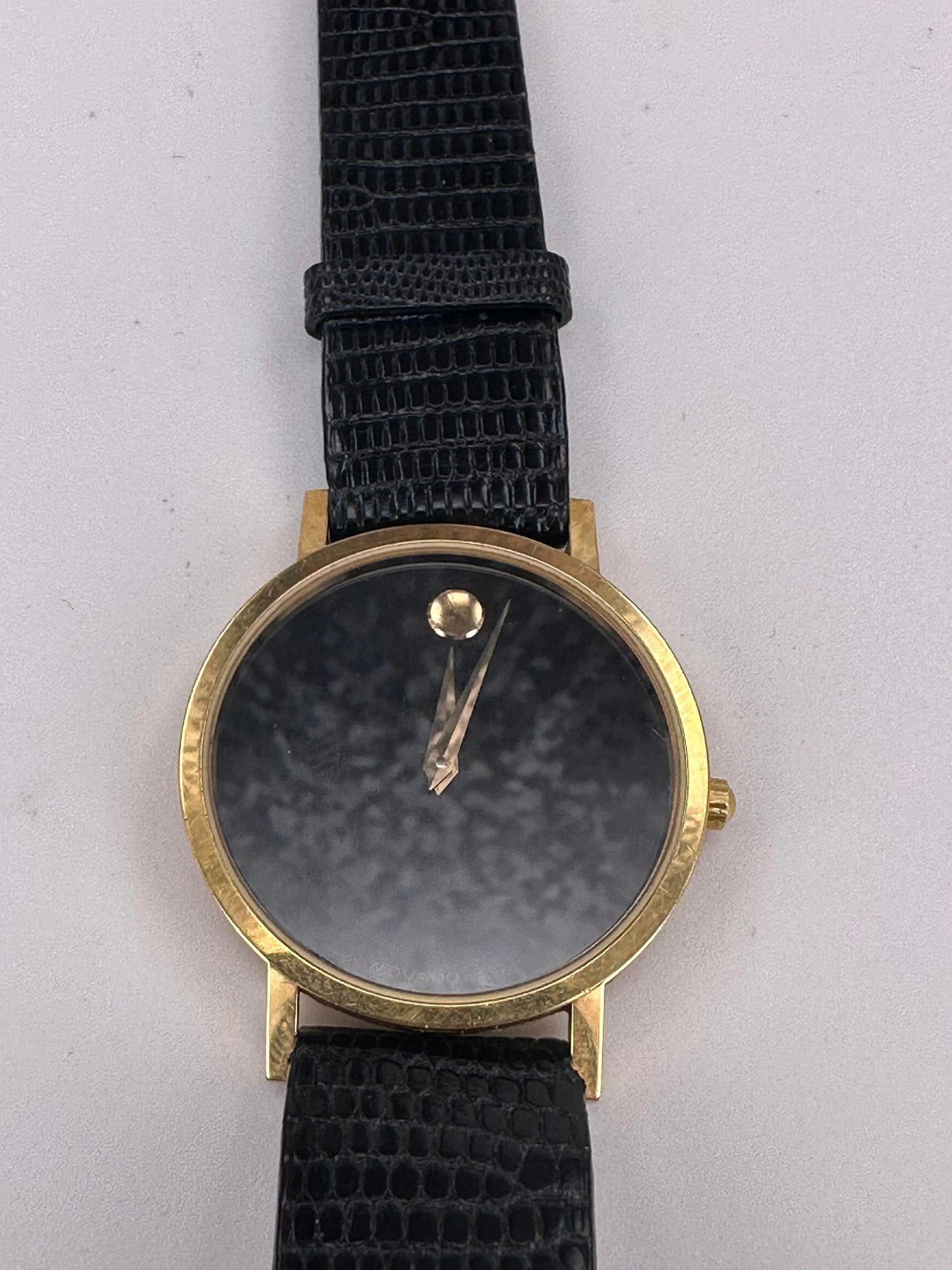 Movado Gold Plated Unisex Watch
