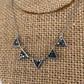 Silver Lady's Blue Diamond Pendant