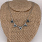 Silver Lady's Blue Diamond Pendant