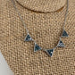 Silver Lady's Blue Diamond Pendant