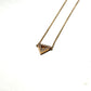 Rose Gold Diamond Triangle Pendant