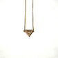Rose Gold Diamond Triangle Pendant
