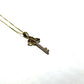 Yellow Gold Diamond Key Pendant