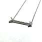 White Gold Diamond Arrow Pendant