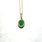 Yellow Gold Emerald Pendant