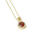 Yellow Gold Garnet Pendant