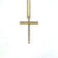 Yellow Gold Diamond Cross Pendant
