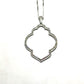 White Gold Diamond Hollow Middle Pendant