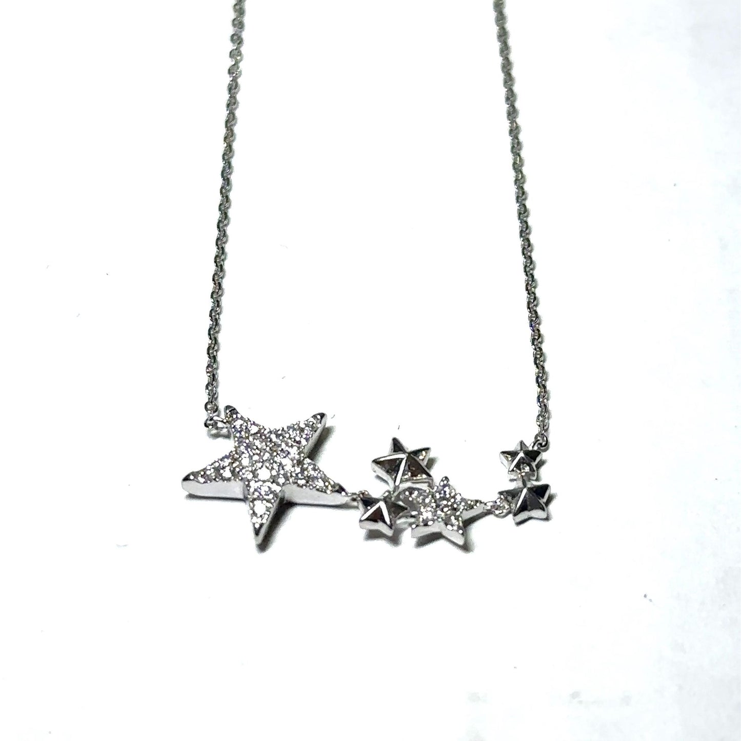 White Gold Diamond Star Pendant