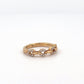 Yellow Gold Diamond Chain Link Design Wedding Band
