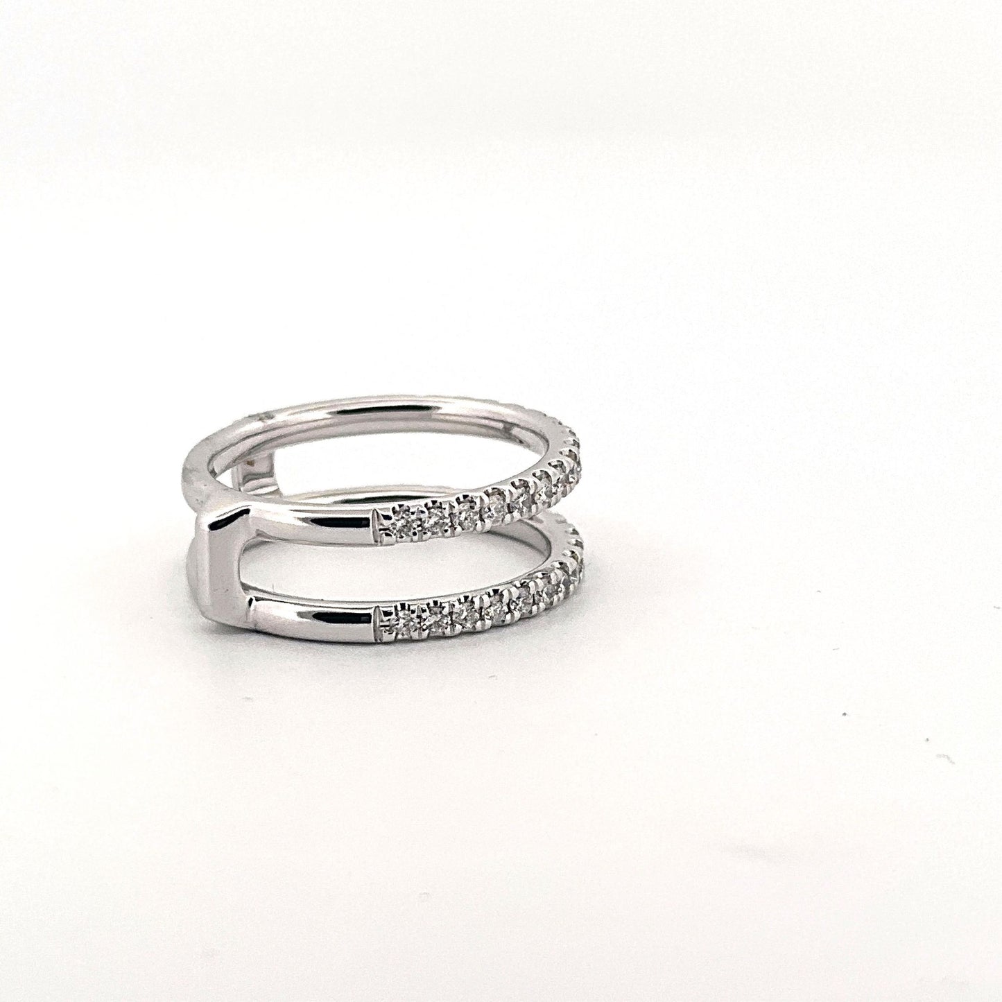 White Gold Diamond Ring Wrap