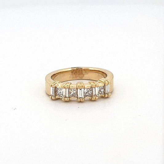 Yellow Gold Ladies Diamond Wedding Band