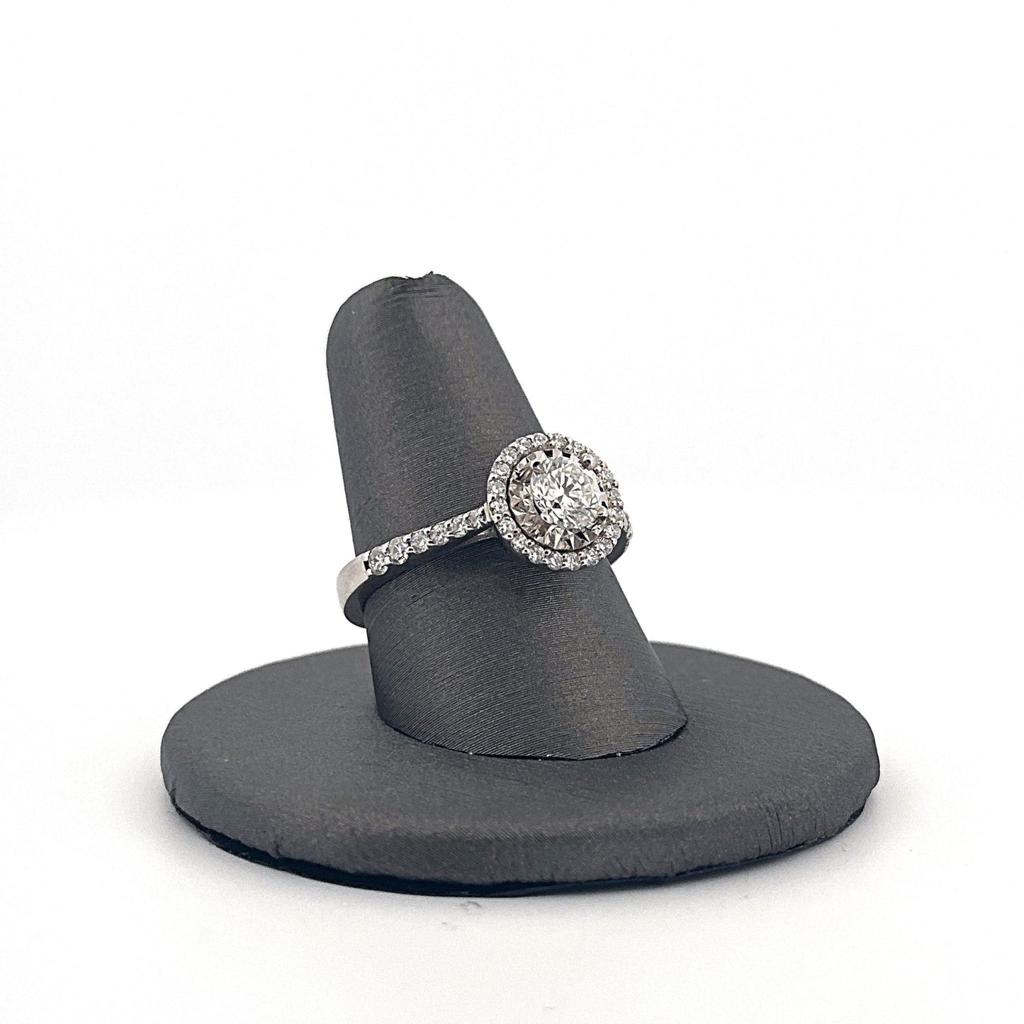 White Gold Diamond Engagement Ring