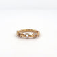 Yellow Gold Diamond Chain Link Design Wedding Band