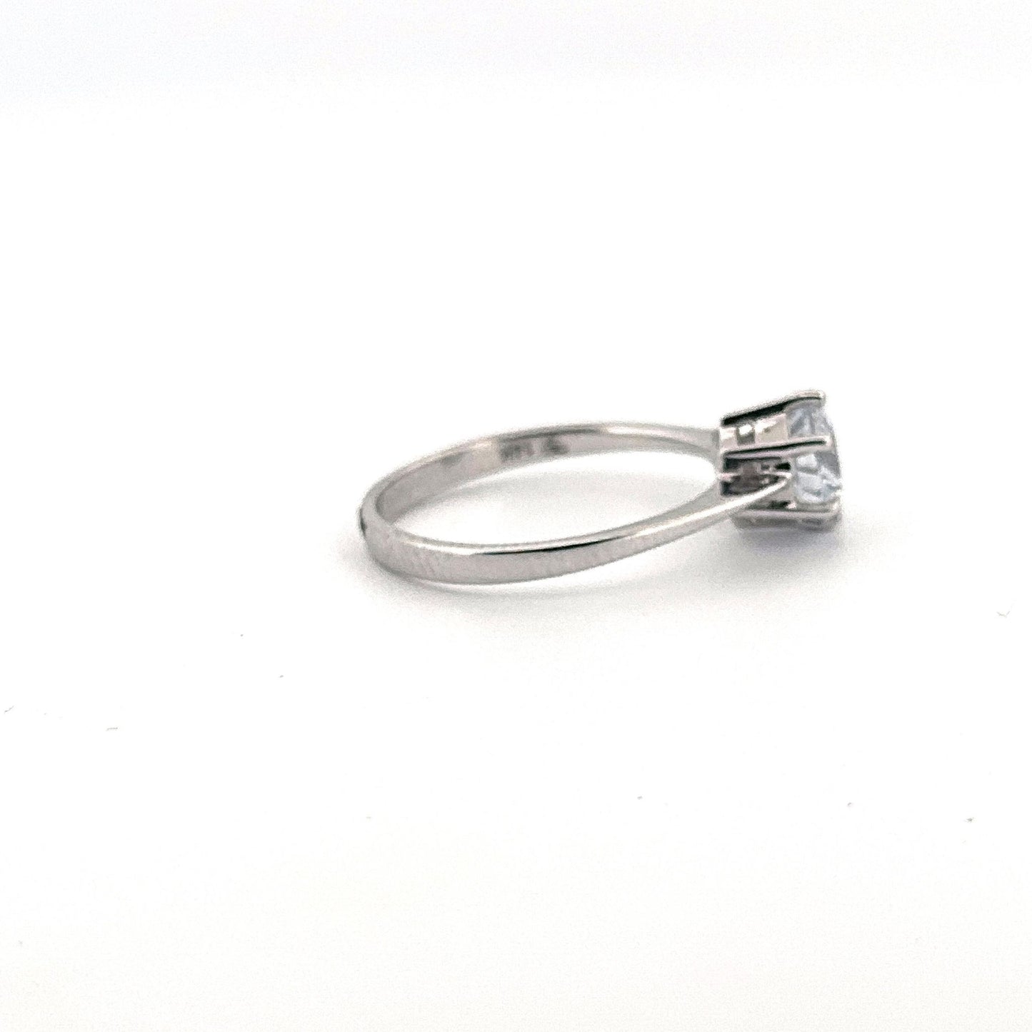 White Gold Lab Grown Diamond Solitaire Ring