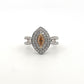 White Gold Yellow Marquis Diamond Ring