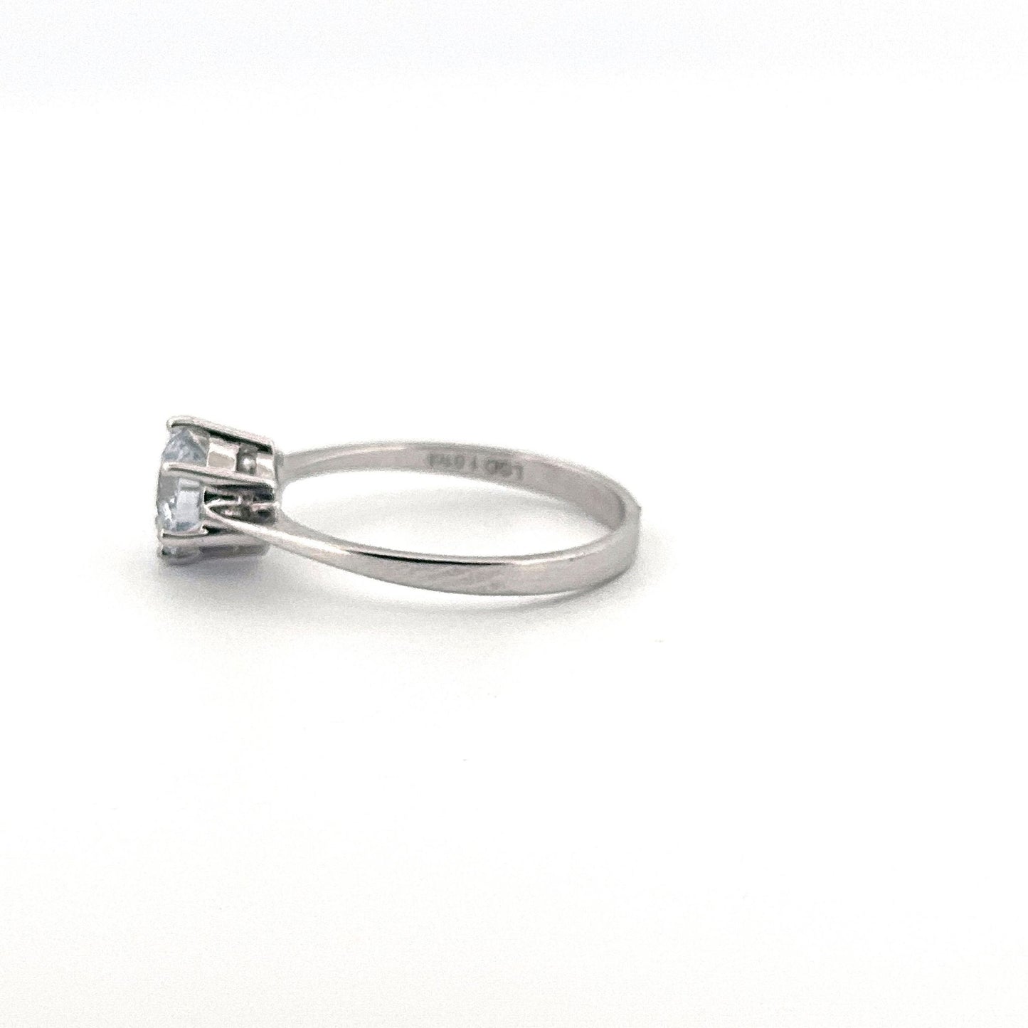 White Gold Lab Grown Diamond Solitaire Ring