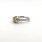 White Gold HPHT Yellow Diamond Ring