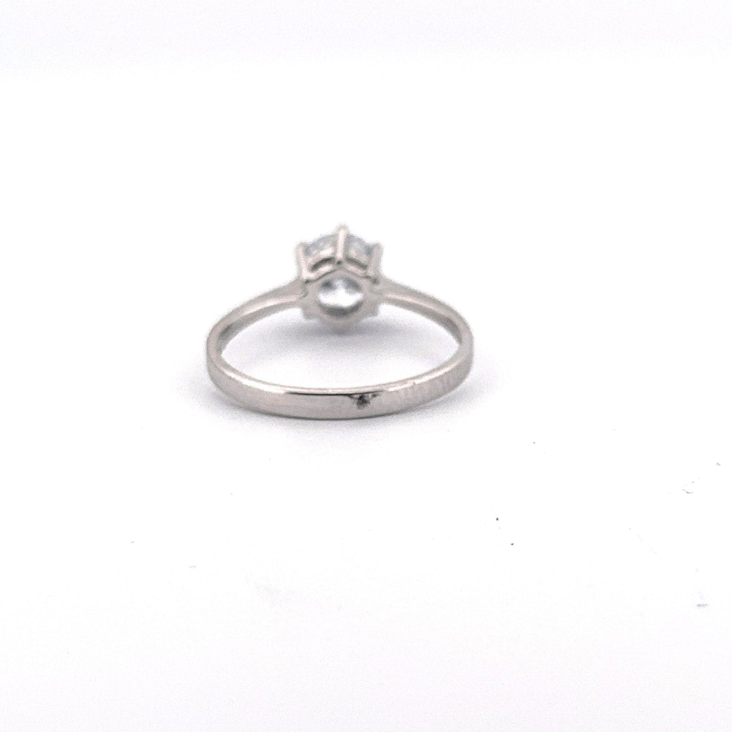 White Gold Lab Grown Diamond Solitaire Ring