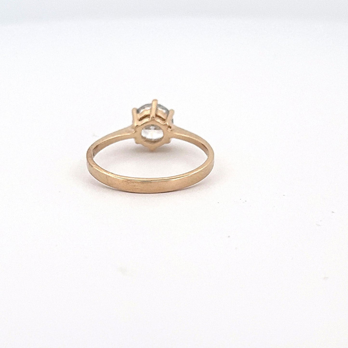 Yellow Gold Lab Grown Diamond Solitaire Ring