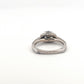 White Gold Wrapped Halo Diamond Ring