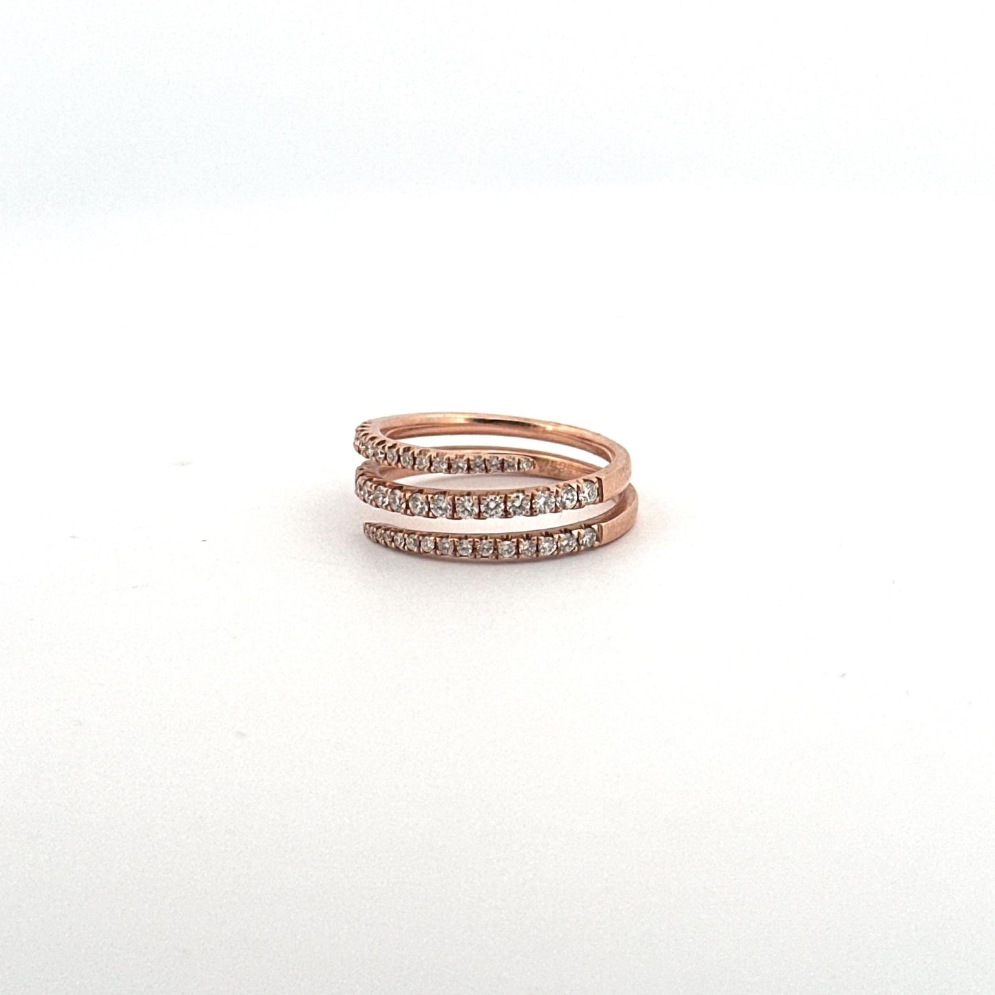 14k Rose Gold Diamond Fashion Ring