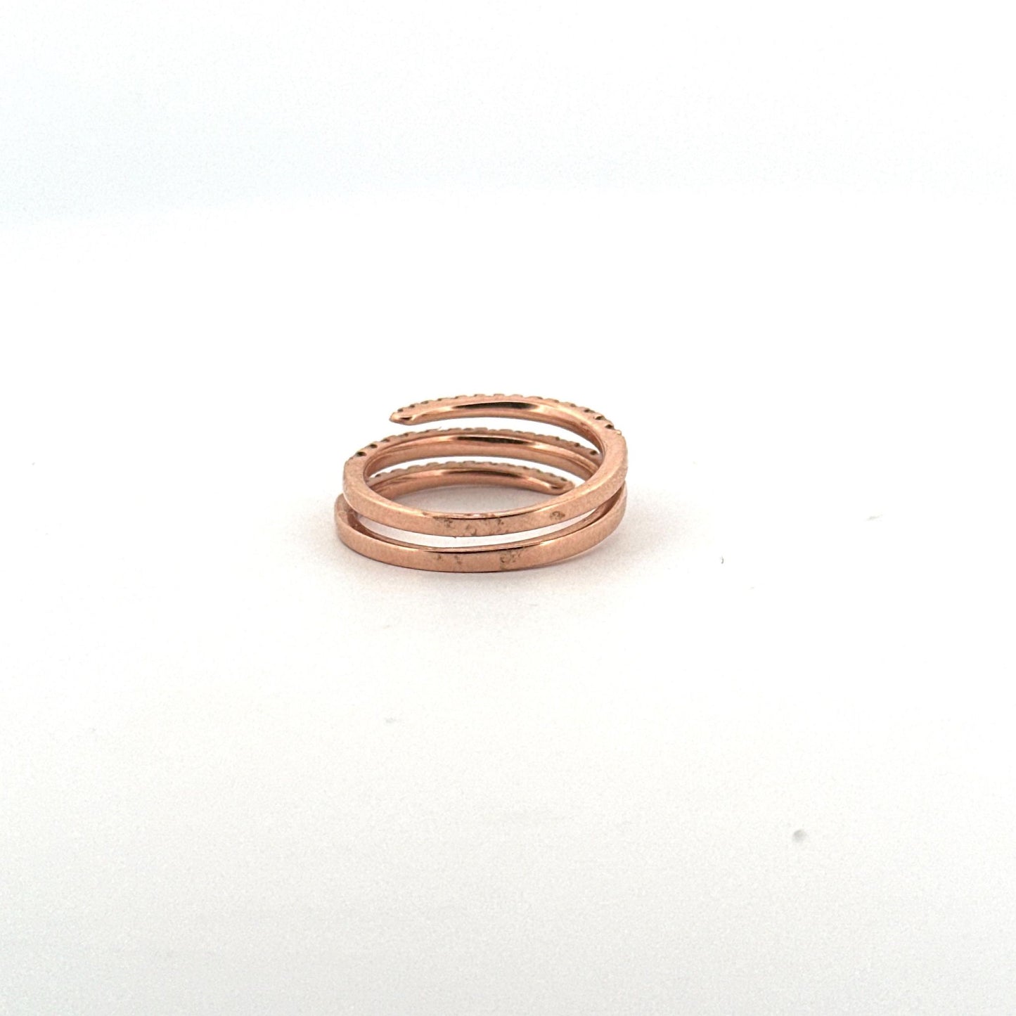 14k Rose Gold Diamond Fashion Ring