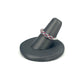 White Gold Ruby Milgrain Ladies Ring