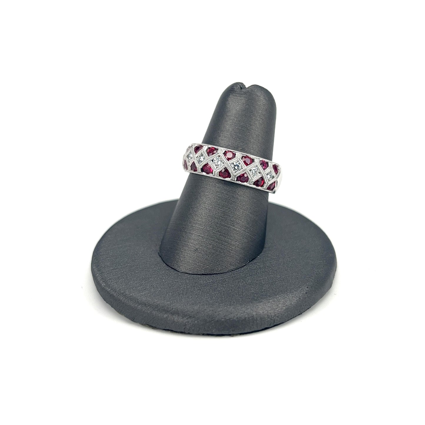 White Gold Ruby Band