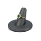 Yellow Gold Oval-Cut Emerald Ladies Ring