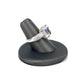 White Gold Tanzanite Cathedral Ladies Fashion Ring