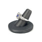White Gold Tanzanite Cathedral Ladies Fashion Ring