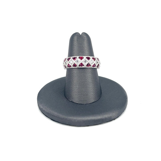 White Gold Ruby Band