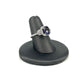 White Gold Checkerboard Tanzanite Ladies Ring