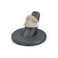 White Gold Chocolate White Diamond Fashion Ring