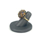 Yellow Gold Estate Multicolor Spherical Ring