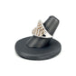 White Gold Chocolate White Diamond Fashion Ring