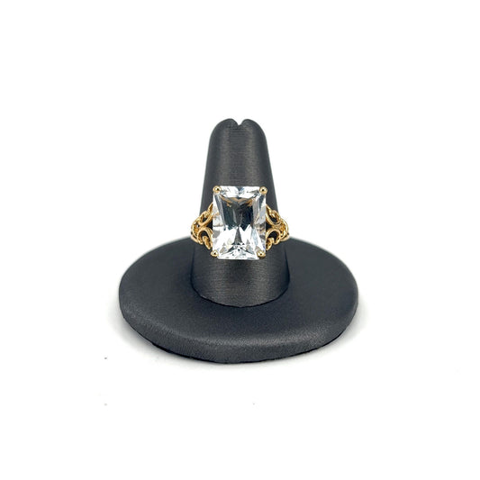 Yellow Gold Estate Quartz Fashion Ring