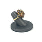 Yellow Gold Estate Multicolor Spherical Ring