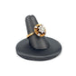 Yellow Gold Floral Diamond Cluster Ring