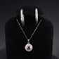 White Gold Pink Sapphire Bundle