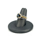 Two Tone Gold Estate Sapphire Diamond Ring