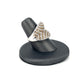White Gold Chocolate White Diamond Fashion Ring