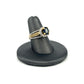 Two Tone Gold Estate Sapphire Diamond Ring