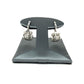 White Gold Dangle Diamond Lever Back Earrings
