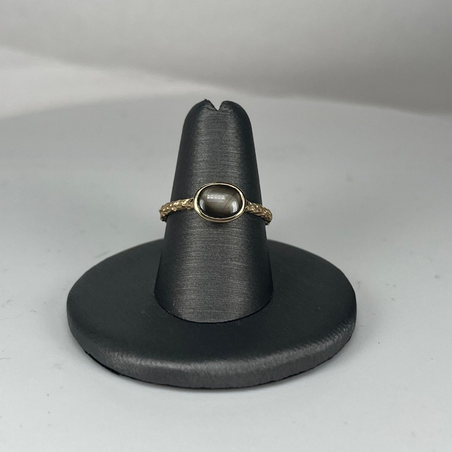 Yellow Gold Brown Sapphire Ring