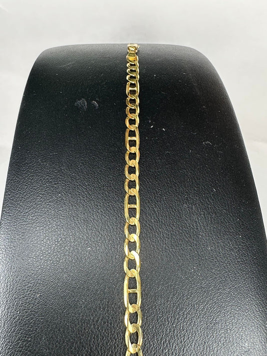 Yellow Gold Anchor Link Bracelet