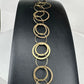 Yellow Gold Circle Link Bracelet
